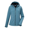 Killtec Softshell Jacket KOS 481 (Hood, windproof, water-repellent) storm blue ladies